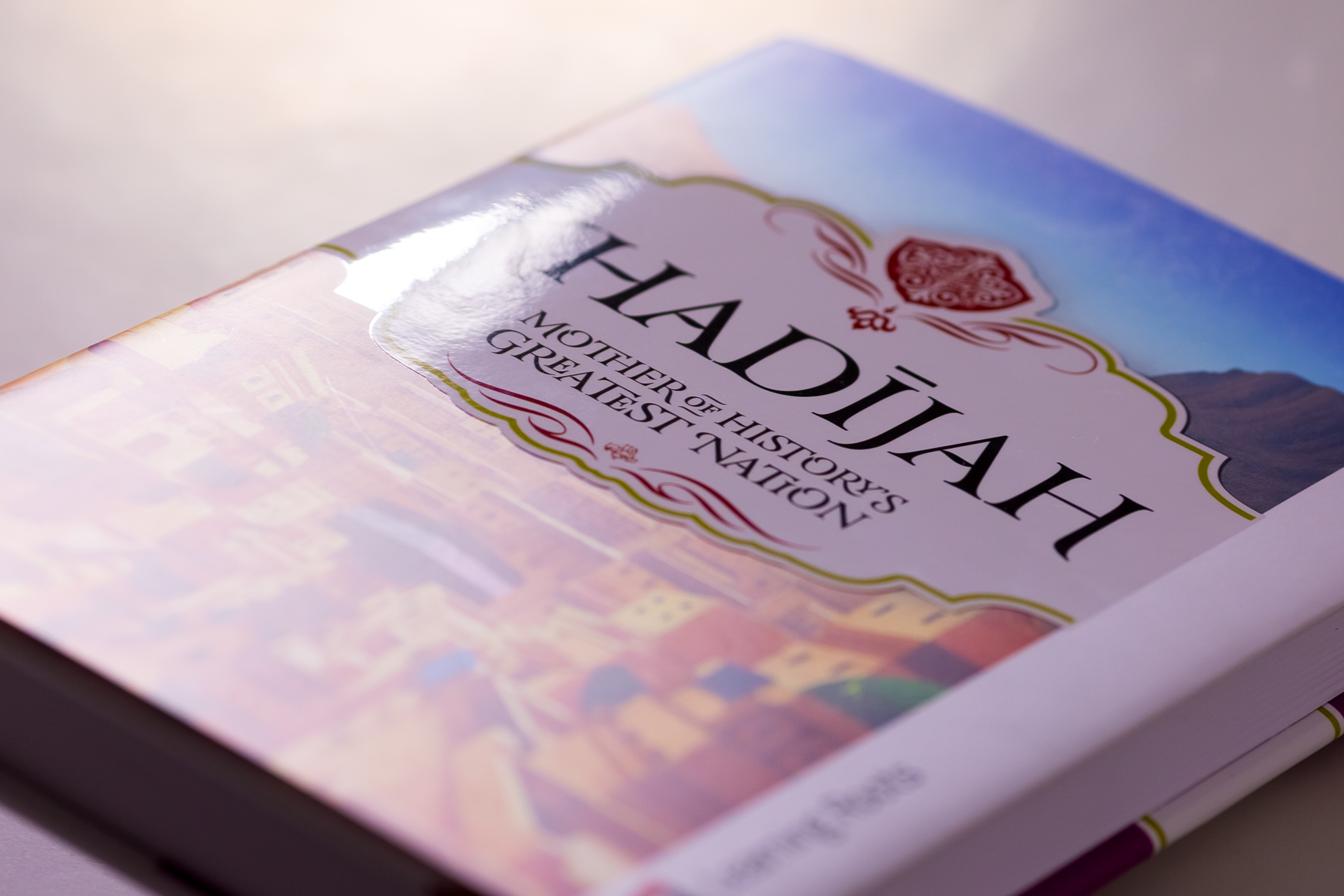 Hardcover book with dust jacket titled Haddiah, showing a mountainous landscape on the cover.